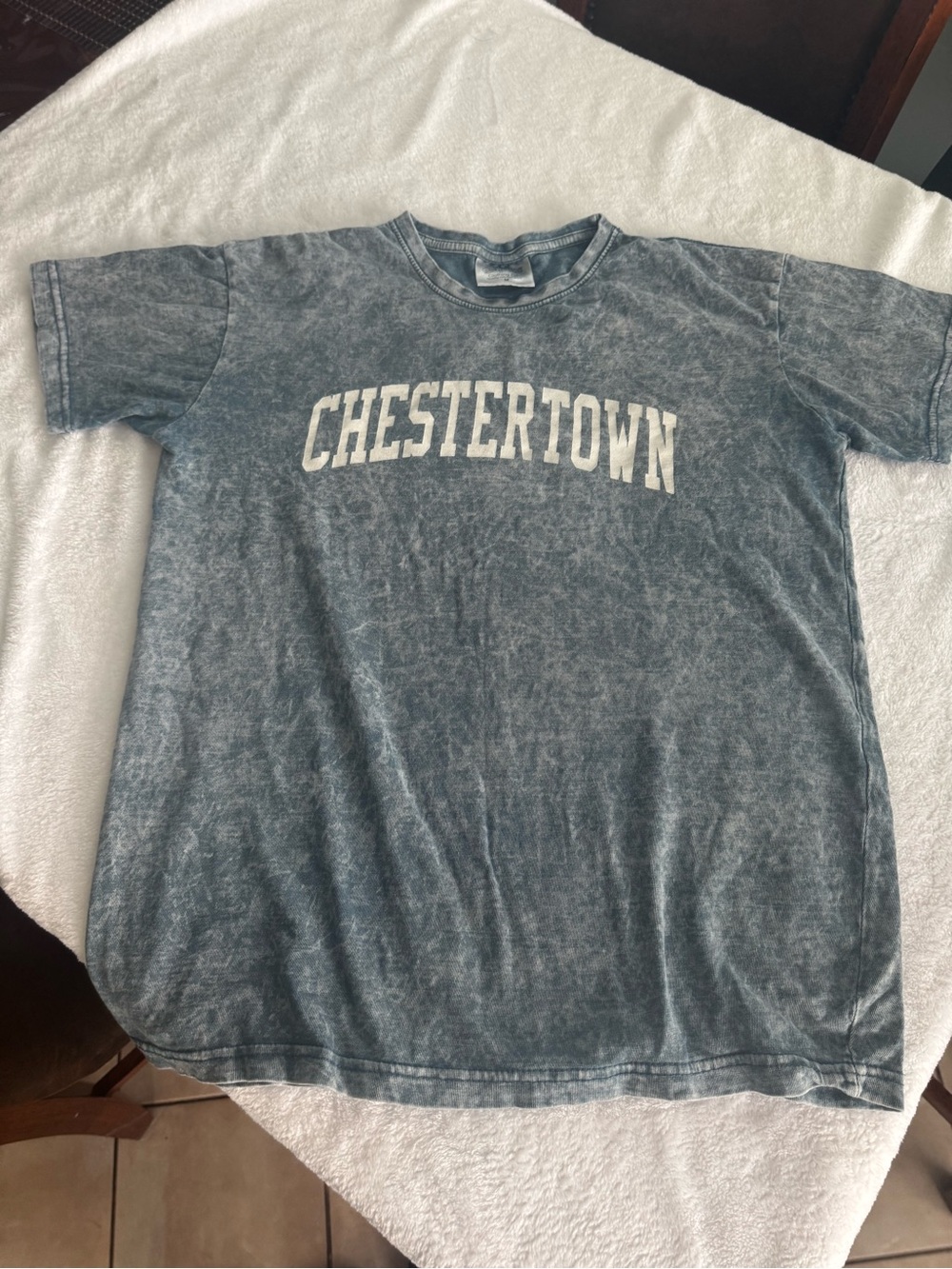 Graphic Short-Sleeve Tee - Washed Blue